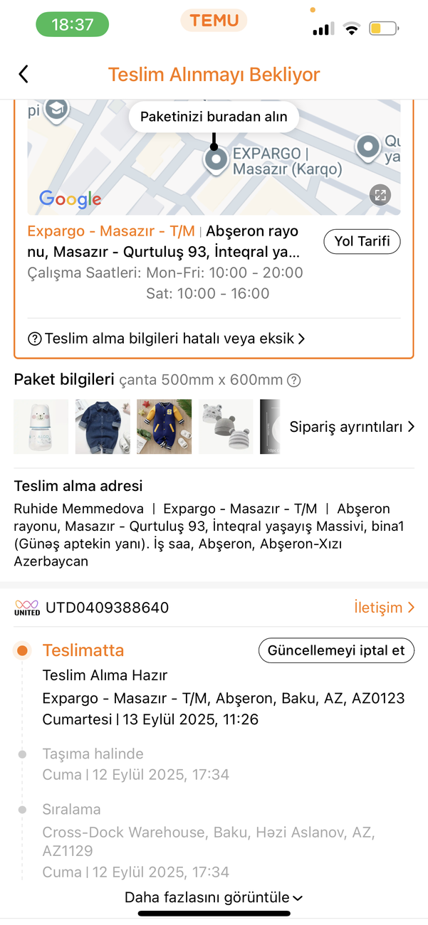 Bağlama mənim adıma olaraq sifariş