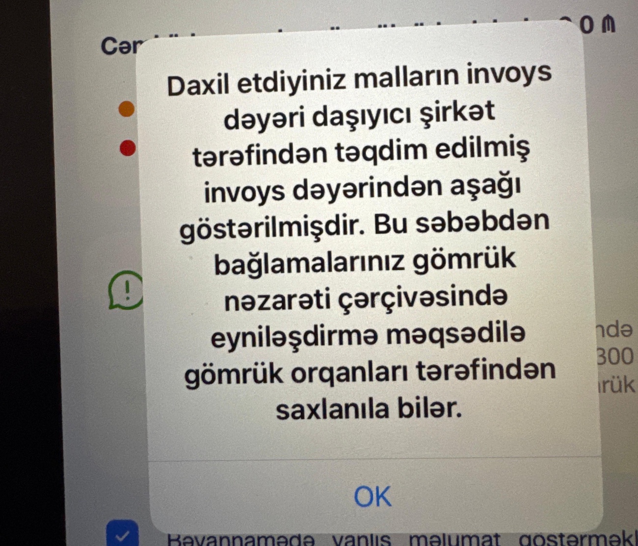 Mən məhsul sifariş vermişəm amma