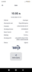 Salam. M10 vastəsi ilə Azqaz