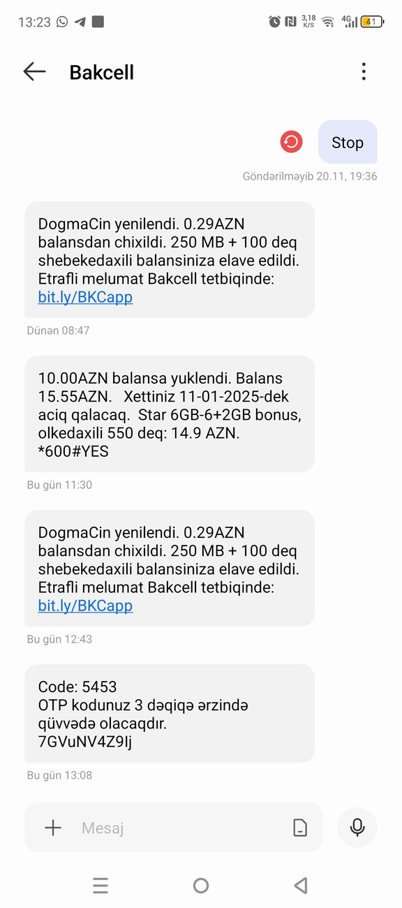 Salam! Deaktiv etmək istəyirəm internet