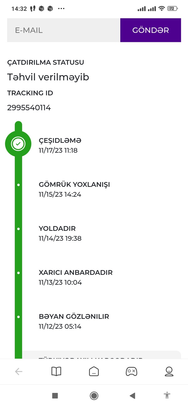 Cox berbad sirketdir.Noyabrin 17sinden sifarisim