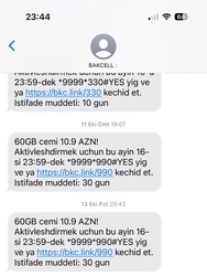Salam Mene 60gb 10.90azn gonderirdiniz
