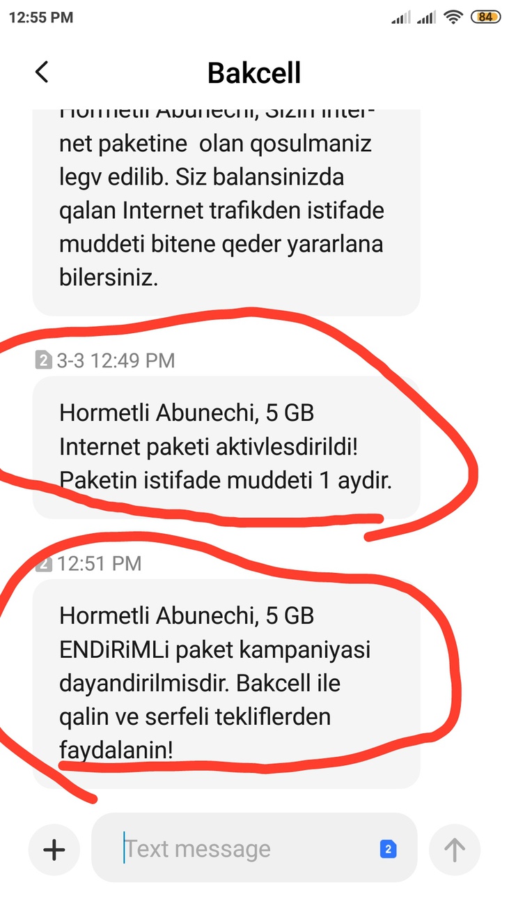 5GB internetin 4 günlük həzin sonu