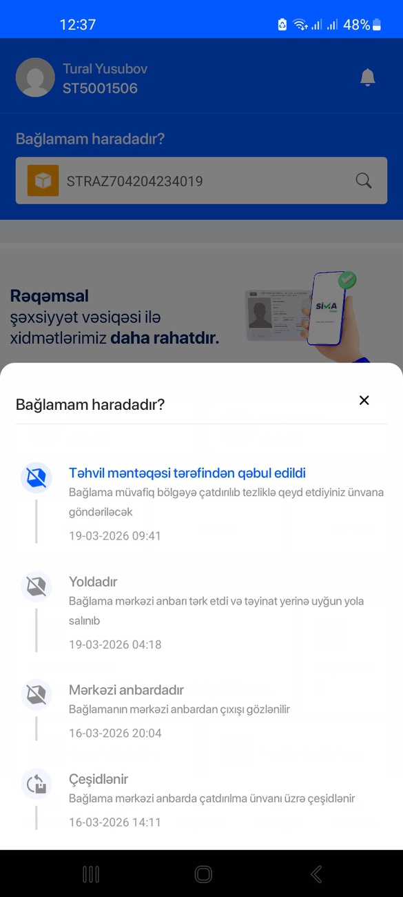 Salam. 15 fevralda Temudan sifariş
