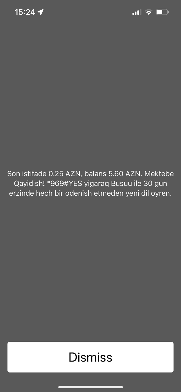 Balansımdan hər gün 0.25 qəp