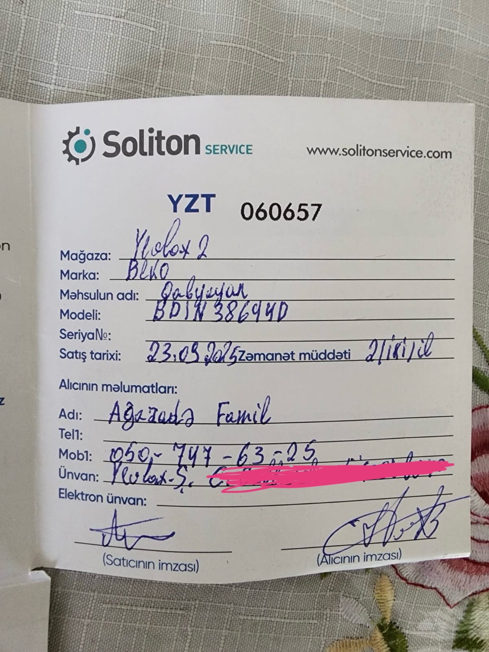 23 sentyabr tarixində Yevlax şəhərində
