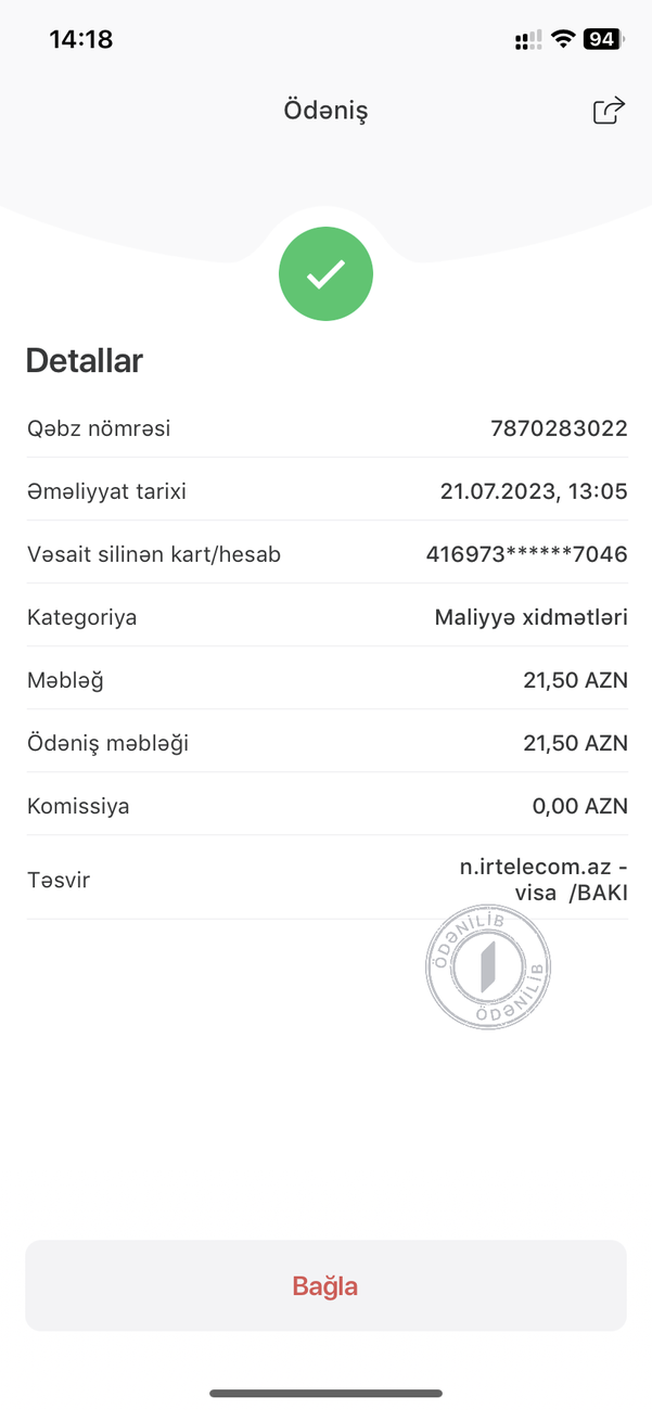 Salam odenis etmisem irsad tekoma
