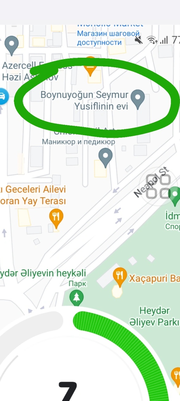 Wolt əməkdaşi Google maps unvan