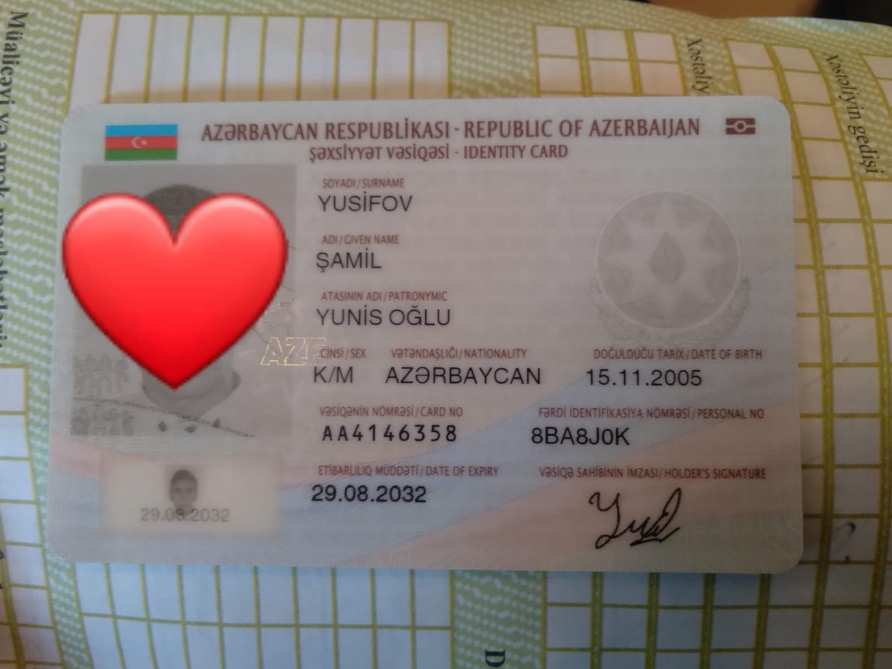 Menim melumatlarim başqasi terefinden oğurlanib
