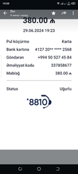 4127 20*****2568 nömrəli abb kartına