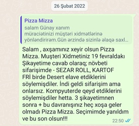 Pizza Mizza seçimimdə yanıldım!!! Belə...