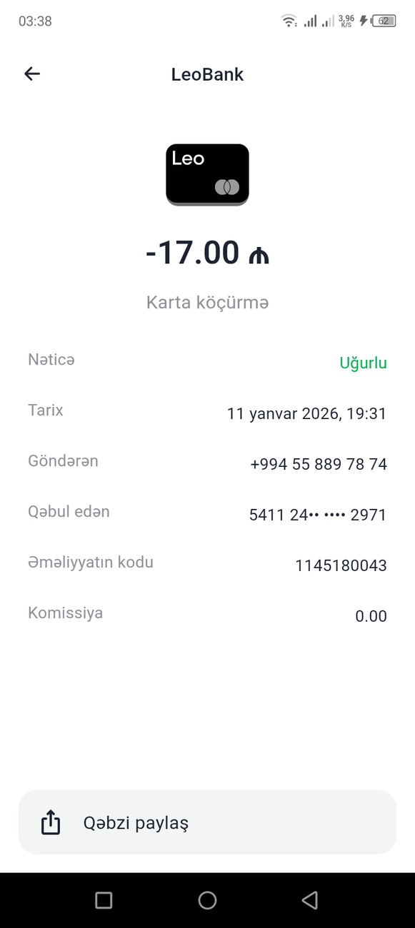 Yalnışlıxla vesaiti göndermişem zehmet olmasa