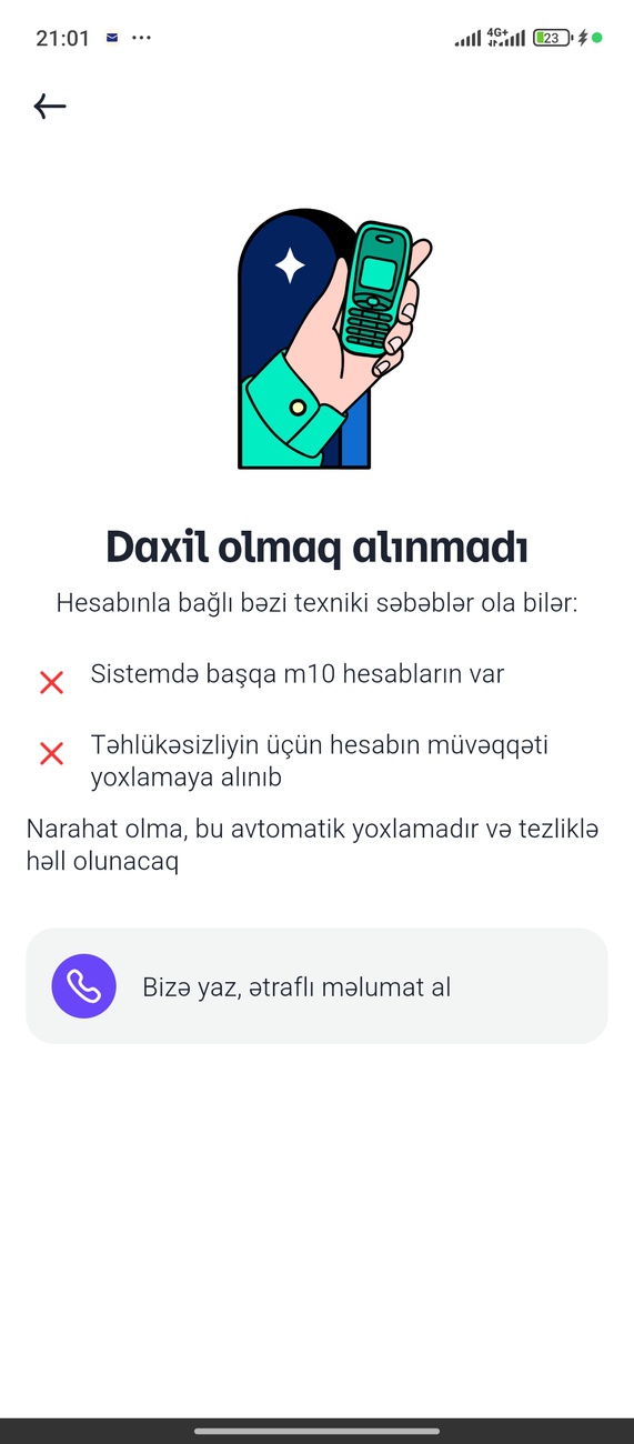 M10 tətbiqi ilə bağlı ciddi