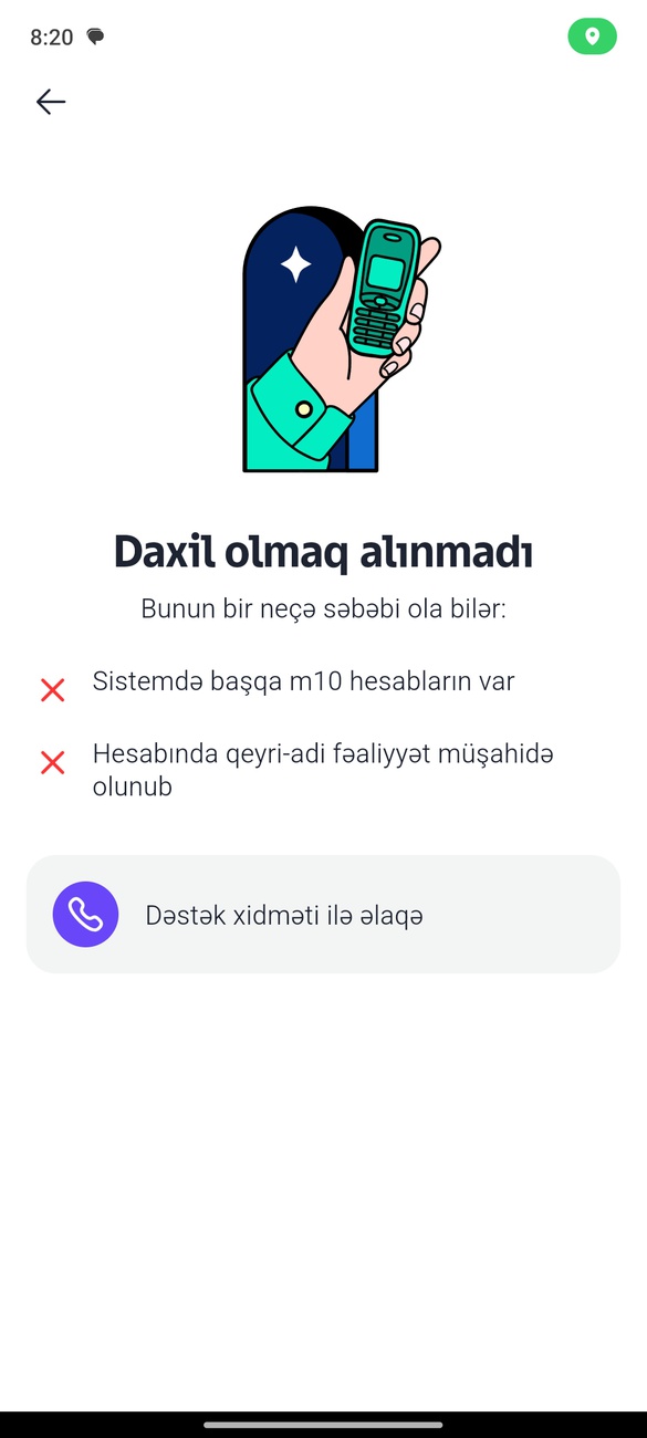 M10 Qeydiyyatdan keçməyim üçün köməyinizə