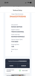 Salam 17,07,2023 tarixinde trendyol terefinden