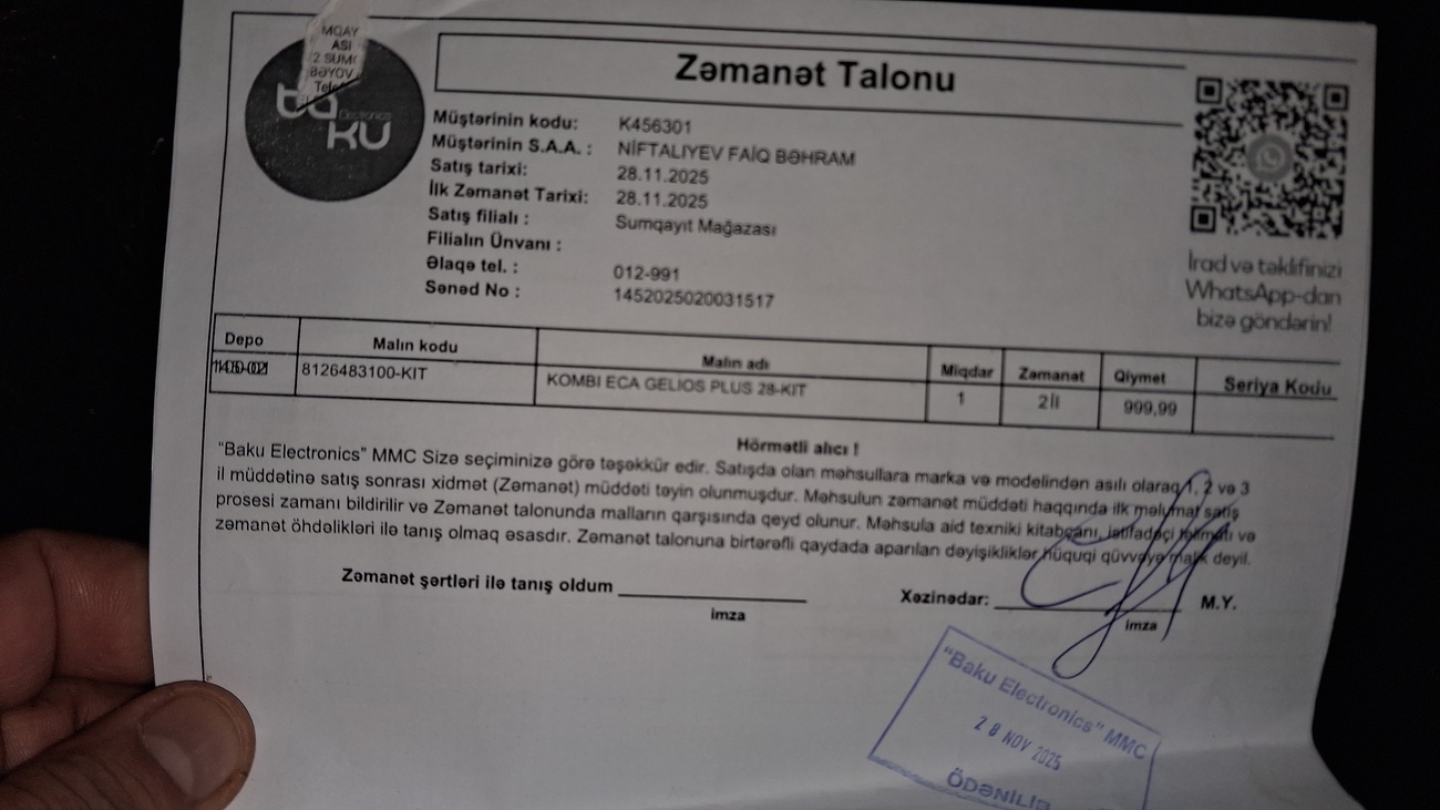 28 ğündür sumqayıt filalından ECA