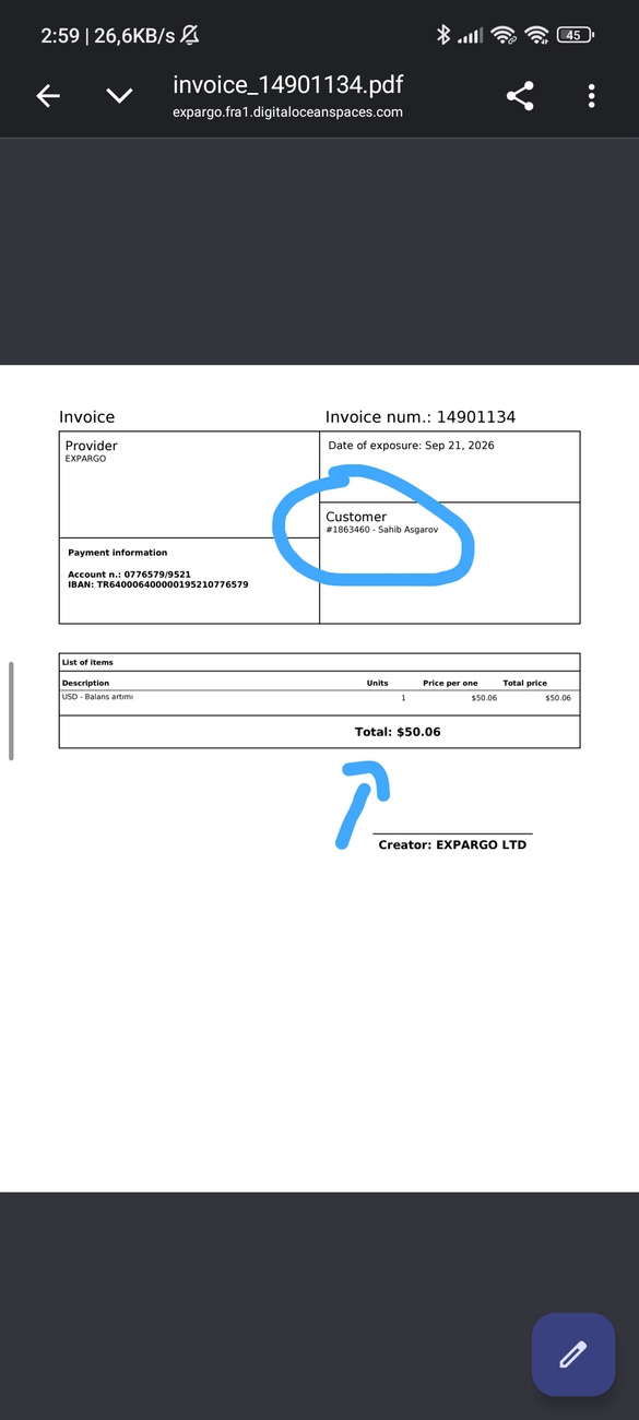 EXP1863460 nömrəli profil mene mexsus