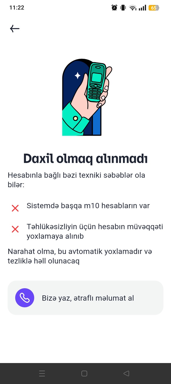 Men m10 praqramina gire bilmirem