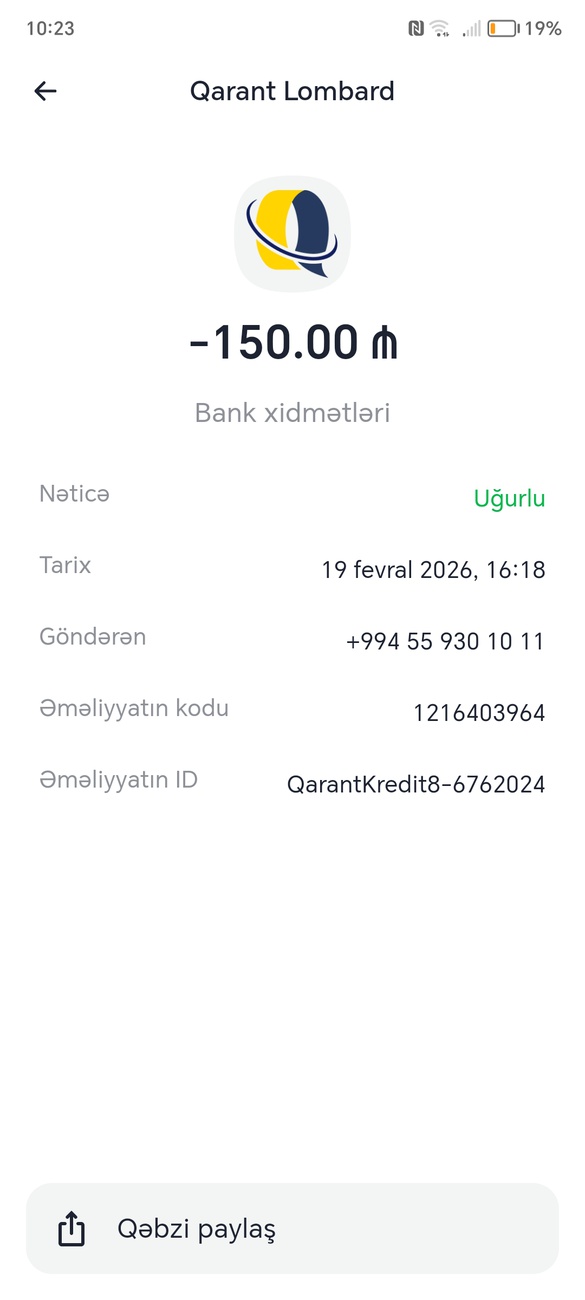 Salam mən fevralın 19 zu