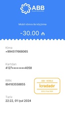 Salam! M10-na pul köçürmüşəm hələ