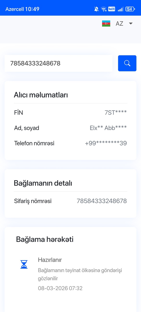 Starex-in Çin anbarı 10 martda
