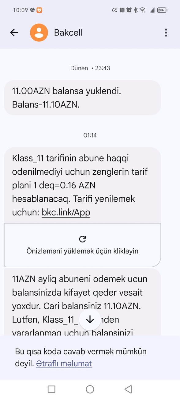 Salam. Şikayətim var. Deməli axşam